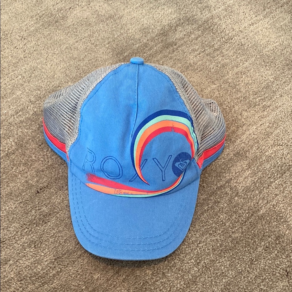Roxy Blue Cap With Rainbow Design